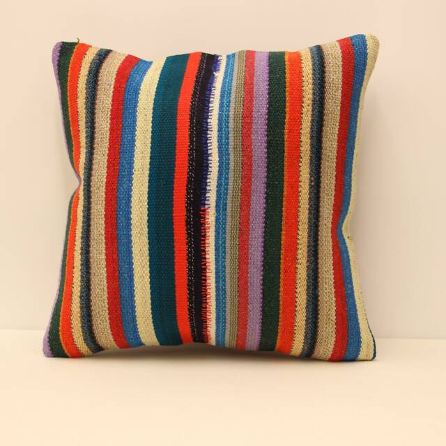 Textile Cushion Cover 20x20 Turkish Pillow Home Cushion Decorative Boho Accent, Cover, Pillows, Interior Chair Navajo 4Ef-115 - image 1