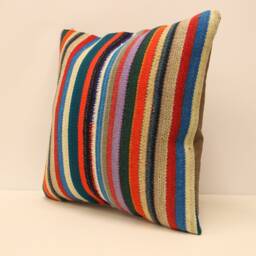 Textile Cushion Cover 20x20 Turkish Pillow Home Cushion Decorative Boho Accent, Cover, Pillows, Interior Chair Navajo 4Ef-115 - thumbnail 3