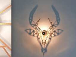 Wall Lamp, Animal, Gold, Lamp Design, Capricorn - thumbnail 1