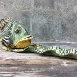Ceramic Fish Incense Stick Holder - thumbnail 4