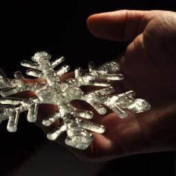 Snowflake , Christmas Decoration, Art Glass Window Decor, Gift, Home Decor - thumbnail 4