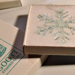 Snowflake , Christmas Decoration, Art Glass Window Decor, Gift, Home Decor - thumbnail 3
