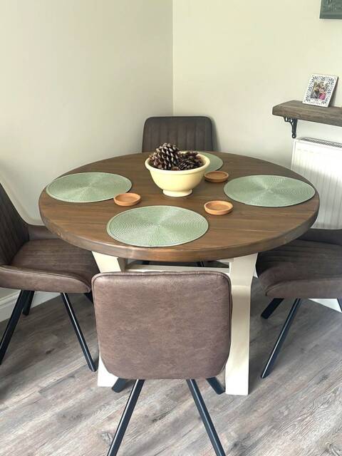 Solid Wood Round Dining Table - image 1
