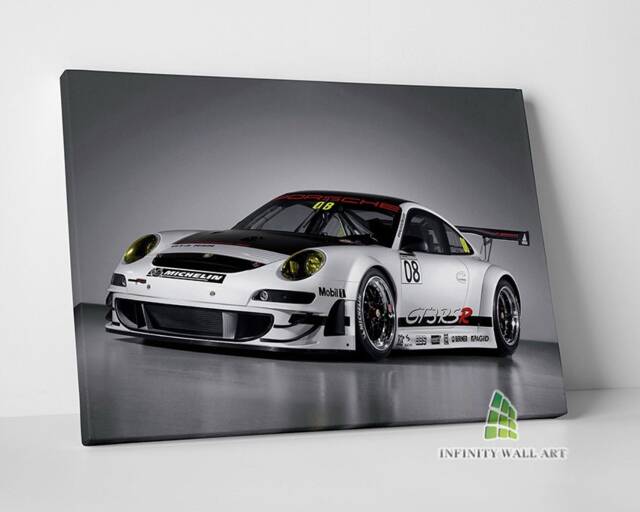 Porsche Racing Car Canvas Art Print Picture Sports Cars Framed Wall Decor -E368 - image 1