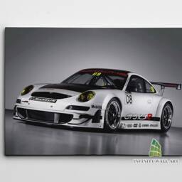 Porsche Racing Car Canvas Art Print Picture Sports Cars Framed Wall Decor -E368 - thumbnail 2