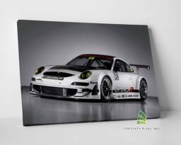Porsche Racing Car Canvas Art Print Picture Sports Cars Framed Wall Decor -E368 - thumbnail 1