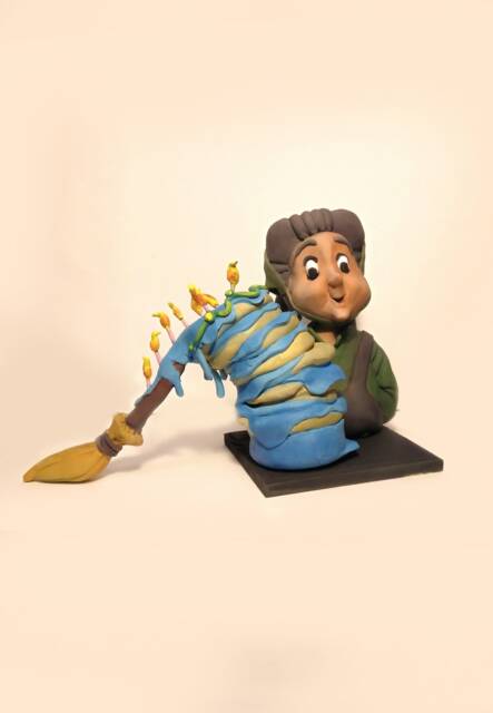Sleeping Beauty - Flora Handmade Polymer Clay Action Figure. Unique Collectible - image 1