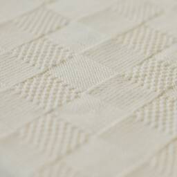 Hand Knitted Merino Wool Baby Blanket - Cream White - thumbnail 3
