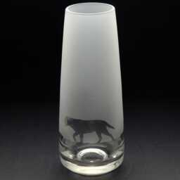 Labrador Dog Glass Bud Vase - Etched Engraved Glassware Home & Bar Decor - thumbnail 2