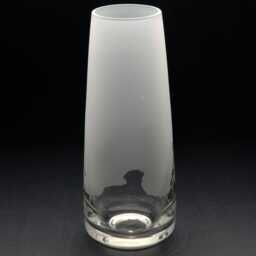 Labrador Dog Glass Bud Vase - Etched Engraved Glassware Home & Bar Decor - thumbnail 3