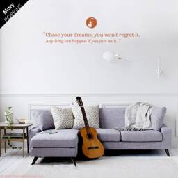 Mary Poppins Quote Wall Decal Chase Your Dreams Vinyl Art - thumbnail 1