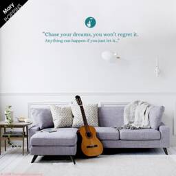 Mary Poppins Quote Wall Decal Chase Your Dreams Vinyl Art - thumbnail 2