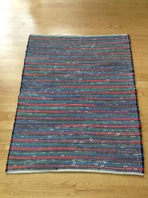 "Multi Color Rug, Cotton 37"" L X 28" - image 1