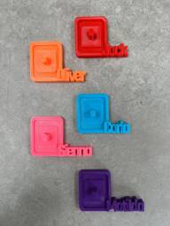 Personalised Oral-B Electric Toothbrush Stand Holder With Drip Tray - 3D Printed Any Name - thumbnail 1