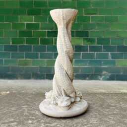 Concrete Dragon Pedestal Sundial Stone Garden Timepiece Sculpture Fantasy Outdoor Decor Cement Mythical Ornament Unique Gift For Gardener - thumbnail 3