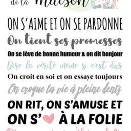Personalized Poster - Dad Christmas Gift Mom House Rules Family Portrait - thumbnail 3