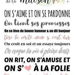 Personalized Poster - Dad Christmas Gift Mom House Rules Family Portrait - thumbnail 2