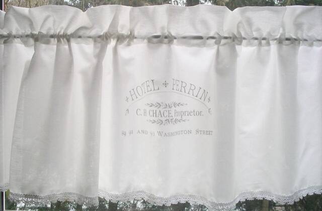 Curtain Shabby Chic Washington Bistro Curtain Window Country House - image 1