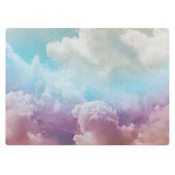 Pastel Clouds Desk Chair Mat, Blue Computer Office Landscape Gaming Floor Protector - thumbnail 2