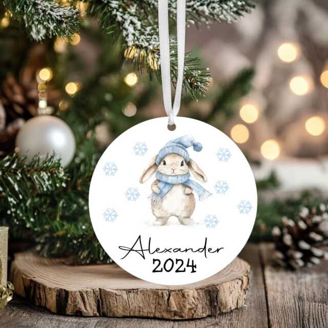 Kids Christmas Girls Boys Personalised Bauble Gift Present Keepsake Train Tree Xmas Daughter Son Nephew Niece