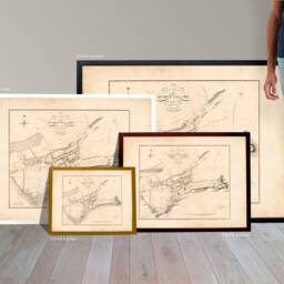 Old Map Of Burntisland - Print Map, History, Scotland, Framed - thumbnail 3