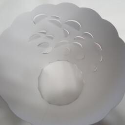 New 3x5x4.5 Cut Shells, Beach , June Summer Lampshade 100% Recycled Material Candelabra - thumbnail 3
