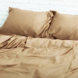 100% Cotton Sateen Pillowcase in Beige. Handmade Pillow Case Organic Slip Cover Natural Custom Sham European Us Sizes - thumbnail 1