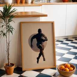 Rugby Wall Art Print - Modern Sports Illustration Poster Union Artwork Bold Graphic D??cor Gift For Fan - thumbnail 2