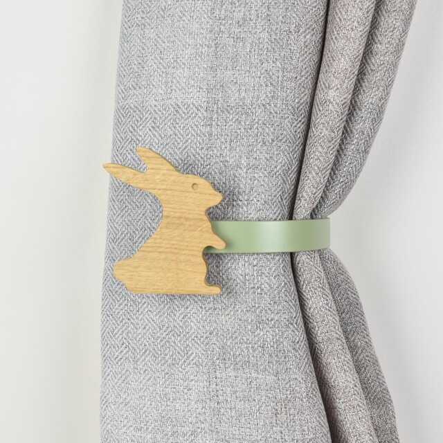 Woodland Animal Curtain Tiebacks For Kids Room - Colourful Nursery Holdbacks - image 1