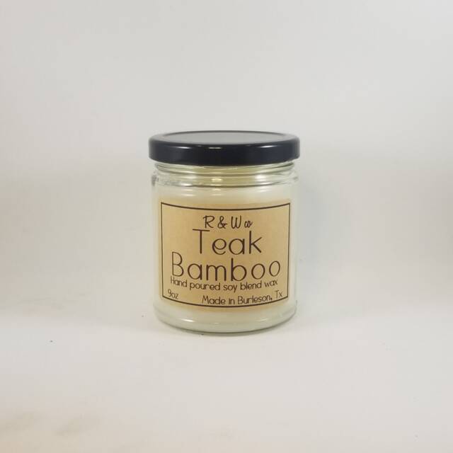 Teak Bamboo Candle - image 1