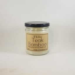 Teak Bamboo Candle - thumbnail 1