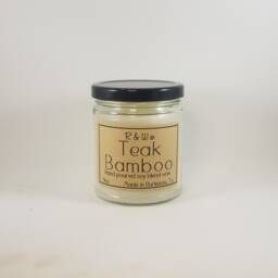 Teak Bamboo Candle
