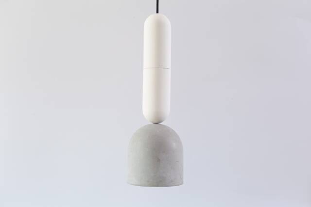 Handmade Concrete Pendant Light Modern Cylinder Chandelier - image 1