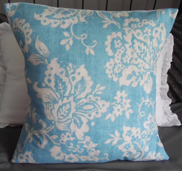 Skyblue Pillow Cover.accent Pillow.slipcover.toss Pillow.throw Pillow.cushion Cover.pillow Covers.spring Decor Floral.summer Decor.blue.grey - image 1