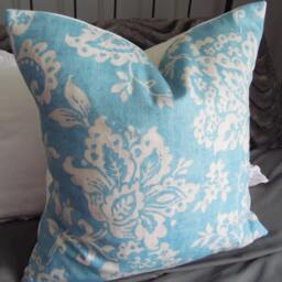 Skyblue Pillow Cover.accent Pillow.slipcover.toss Pillow.throw Pillow.cushion Cover.pillow Covers.spring Decor Floral.summer Decor.blue.grey - thumbnail 3