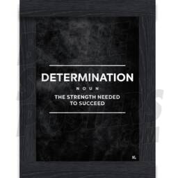 Determination Gym Motivational Fitness Poster - A4/A3 Sizes Plus Framed Option - thumbnail 2