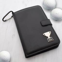No.1 Mum Trophy Cup Design - Personalised Leatherette Golf Organiser Complete With Divot Repairer, Marker, Tees, Scorecard & Pencils - thumbnail 1