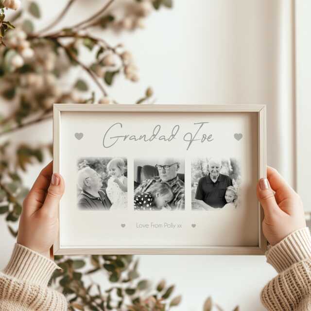 Grandad Father's Day Photo Frame Gift. Gift For Framed Special Grandad. Collage - image 1