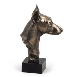 Miniature Pinscher, Dog Marble Statue, Limited Edition, Artdog. Made Of Cold Cast Bronze. Perfect Gift. Limited Edition - thumbnail 3