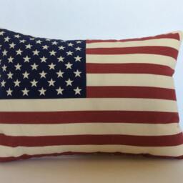 American Flag Pillow Cover, Star & Stripe Pillow, Throw Pillow, Decorative Pillow, Traditonal Americana Patriotic - thumbnail 2