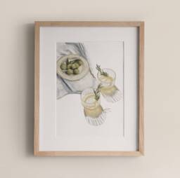 Summer Afternoon, Gin Cocktail Still Life Art Print, Signed Australian Artwork - thumbnail 1