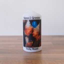 Personalised Photo Candle Birthday Christmas Remembrance Wedding Keepsake - thumbnail 4
