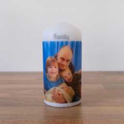 Personalised Photo Candle Birthday Christmas Remembrance Wedding Keepsake - thumbnail 3