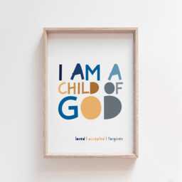 Set Of 3 Bible Verse Prints, Christian Wall Art, Boys Nursery Bedroom Decor, Scripture Sunday School - thumbnail 3