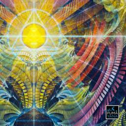Ardluk Spirit Tapestry - Wall Hanging Totem Meditation Spiritual Visionary Whale- Healing Art - thumbnail 3