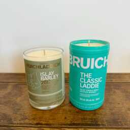Bruichladdich Whisky Bottle Candle - Rock Salt & Driftwood Scented Soy Wax Isle Of Islay Scotland - thumbnail 2