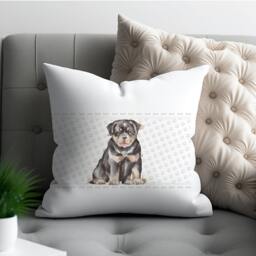 Personalized Rottweiler Pillow Dog Lover Gift, Home Decor - thumbnail 2