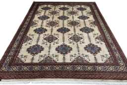 8x11 Beige Color Bokhara Rug - 2.50x3.00 Kids Room Luxury Area Turkish Fine Quality Afghan
