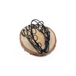 Wire Frog Sculpture, One Line Art, Steel Animal Decor - thumbnail 3