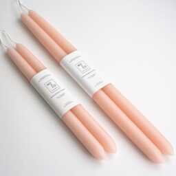 Beeswax Taper Candles Pure Candles, Pink Spring Decor, Easter Table Handmade in Usa - thumbnail 2